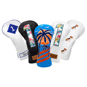Housse de tête de club de golf en cuir imperméable à prix d'usine avec bande élastique, housses personnalisées pour clubs de golf - Product Image 2