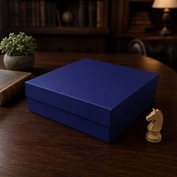 Boîte cadeau en carton rigide de luxe avec logo personnalisé, grande taille, fermeture magnétique, emballage en papier pour jeu d'échecs, vente en gros