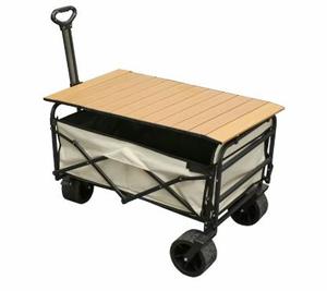Trọng lượng Nhẹ Xách Tay Ráp toa xe giỏ hàng bánh xe lớn có thể gập lại bàn xe đẩy xe đẩy cho mua sắm thể thao cắm trại - Product Image 4