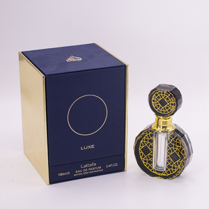 제조 주문 골드 네이비 블루 크리스마스 새해 패키지 단단한 판지 종이 포장 선물 세트 향수 상자 - Product Image 5