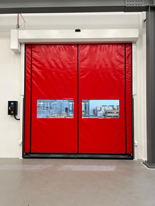 Puertas enrollables de PVC de alta velocidad con <span class=keywords><strong>cremallera</strong></span> rápida de reparación automática de alta calidad, puertas enrollables aisladas para refrigerador y congelador - Product Image 4