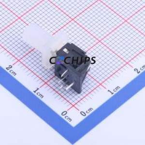 TPB01-109L10-RF Tactile Switch Through hole Component THT Switch Single Pole Single Throw Round Button Right Angle Insert 17.8mm - Product Image 2