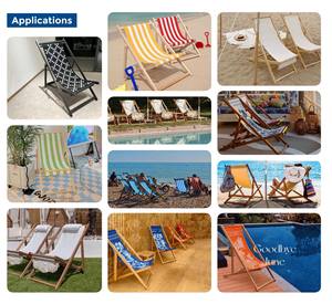 Chaise longue pliante portable vendue en usine activités de plein air plage camping pique-niques pêche hôtels gymnases parcs - Product Image 6