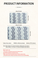 Tapis de bain en mousse à mémoire de forme écologique antidérapant, toucher suède moelleux, absorbant l'eau, séchage rapide, design moderne pour baignoire et douche