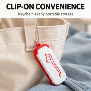 Boîte à fil dentaire coulissante imprimée en 3D, porte-clés, étui de rangement portable pour bâtonnets de fil dentaire, réutilisable - Product Image 6