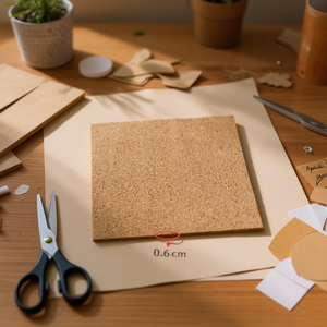 Foglio di sughero quadrato 30x30 cm senza adesivo per lavori artigianali e progetti fai da te - Product Image 2