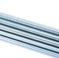 3/8" 5/16" Carbon Steel Bar 4.8 10.9 Galvanized White Blue Zinc Plating Male Thread Rod DIN975