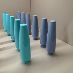 أنبوب ماسكارا بلاستيكي شفاف لمستحضرات التجميل مع فرشاة ملمع شفاه أسود أرجواني شاشة مطبوعة بقطر 15 - Product Image 1