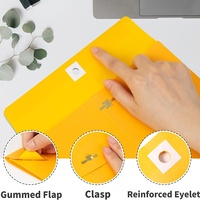 Enveloppes Manila extensibles 9x12 pouces, avec fermoir métallique en kraft, fermeture gommée, grande capacité, pour l'envoi de documents et le rangement de dossiers