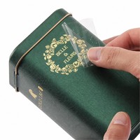 Autocollants en vinyle holographique personnalisés avec logo en relief, étiquettes autocollantes imperméables transparentes pour faux cils, cosmétiques