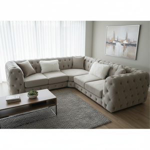 Ensemble de canapé d'angle d'expédition dans le monde entier 270*270cm Matériau en tissu Options de couleur personnalisables - Product Image 3