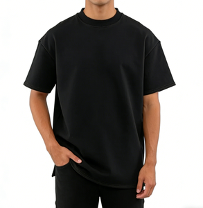 T-shirts en coton 100% personnalisés avec votre logo de marque, t-shirts unis pour hommes, t-shirts décontractés pour hommes - Product Image 1