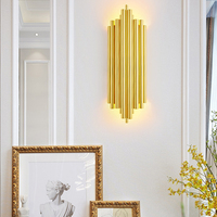 Produits à succès 2025 Lampes murales en acier inoxydable Éclairage mural intérieur Lumières LED pour la décoration intérieure de la maison