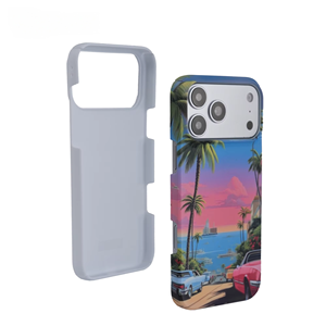 Coque vierge mate pour sublimation pour 17 Pro Max, fine, légère, anti-traces de doigts, antichoc, personnalisable, imprimable, pour presse à chaud - Product Image 4