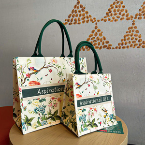 Sac fourre-tout personnalisé en toile 3D écologique réutilisable avec impression de logo, motif lettres, taille moyenne, sac publicitaire laminé - Product Image 5