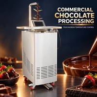 Machine à tempérer le chocolat électrique 7L, mélangeur vertical avec tête de distribution et pédale pour la production de desserts en boulangerie