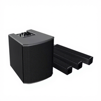 Subwoofer professionnel extérieur de 12 pouces en métal, système audio durable pour événements et fêtes avec contrôle par application et son surround