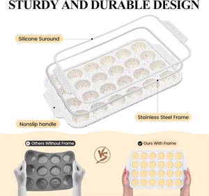 MUYULINS Factory Beige 24-Cup LFGB Non-Stick BPA Free Metal Reinforced Frame Silicone Mini <b>Cake</b> Pan Muffin <b>Tin</b> Baking Mold - Product Image 2