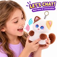 Poupée électronique en peluche à marque privée, compagnon de lecture IA, capteur tactile, cadeau apaisant pour le sommeil, pour bébé, boutique