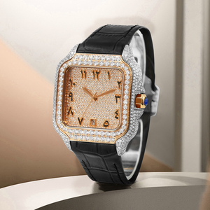 Reloj Mecánico Automático de Lujo de 41 mm, BOJ CATie.R015, Bisel de Dos Tonos, Diamantes Moissanite VVS, Reloj de Pulsera de Acero Inoxidable - Product Image 6