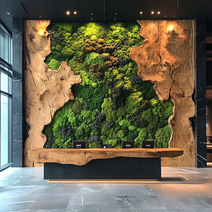 Onderhoudsarme Gestabiliseerde Groene Mosmuuroplossingen-Voor Altijd Bewaard Mospaneel Voor Interieurontwerp - Product Image 1