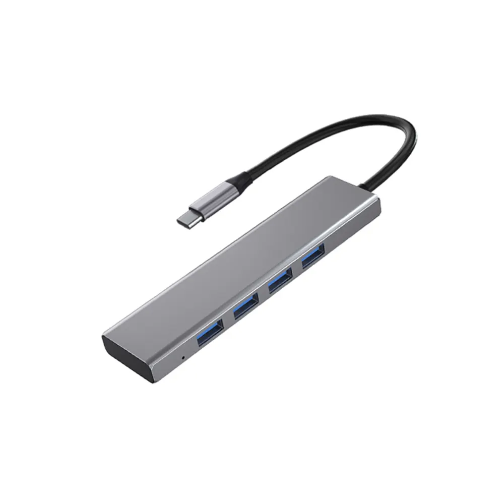 USB 허브 제조업체 중국 4 IN 1 USB C 허브 4 * Mac 및 유형 C 장치 용 USB3.0