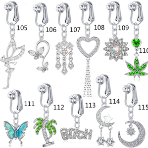 Non <span class=keywords><strong>piercing</strong></span> <span class=keywords><strong>grossesse</strong></span> nombril anneau balancent ventre anneaux boules de remplacement - Product Image 2