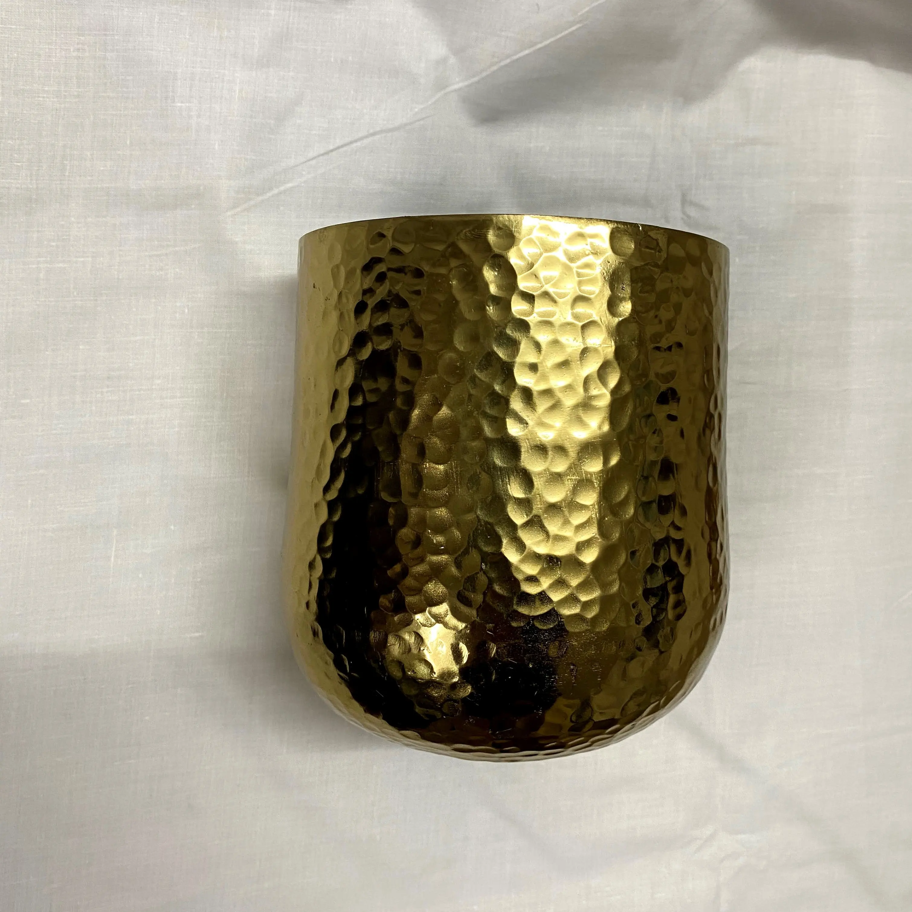 Vaso de flores de alumínio, vaso de flores de alumínio banhado a ouro com design exclusivo