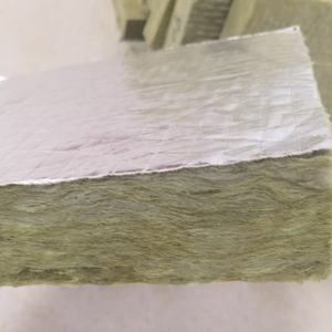 Rollos de Lana Mineral de Aislamiento Térmico Ignífugo ASTM, 80 kg/m3, 50 mm, 100 mm, Manta de Lana de Roca con Revestimiento de Aluminio <span class=keywords><strong>para</strong></span> Techo, Pared y Suelo - Product Image 3