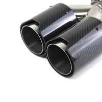 Silencieux M Performance en fibre de carbone noire et acier inoxydable avec double sortie, échappement chromé personnalisé en usine pour BMW, état neuf