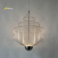 Lustres en cristal dorés modernes de luxe pour salle à manger intérieure, luminaires suspendus pour plafonds hauts, salon