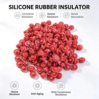 Bloc d'isolation en silicone résistant aux températures élevées et basses pour équipements électriques, amortissement des vibrations, raccords d'isolation