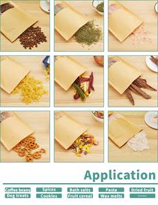 Kraft <b>Paper</b> Bag with Window Standing Bag Zip Lock Food Storage for Packaging Reusable Sealable Bag - Product Image 2