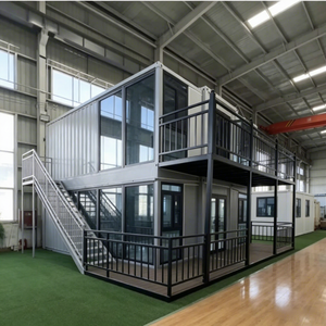 Casa Contenedor Plegable de Acero de Dos Pisos Expandible de 20 y 40 Pies, Ideal para Edificios de Oficinas Modernos - Product Image 4