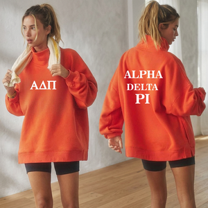 Sudadera Oversize de Algodón Suave y Transpirable con Cuello Alto, Bordado Personalizado, Ecológica, para Mujer, Estilo Urbano, Invierno - Product Image 1