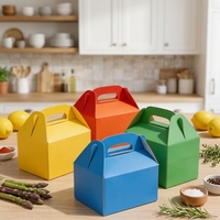 Boîtes à rabat en papier couleur pastel en gros, personnalisables avec logo, pour loisirs créatifs pour enfants, pique-niques, collations, friandises, et boîtes cadeaux en vrac pour fêtes de Pâques