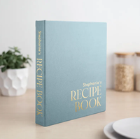 Carpeta de Recetas Personalizada con Funda y Bolsillo, Caja Organizadora de Documentos para Tamaños A4 y Carta Estadounidense