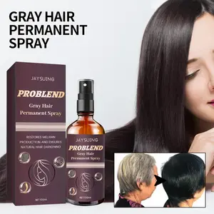 O spray para cabelos pretos Jaysuing nutre os cabelos pretos e cobre os cabelos brancos