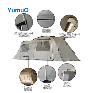 YumuQ Family Size 4 Season 3-4 Person Folding Quick Set up <b>Net</b> Outdoor Waterproof Luxury Big Prime Camping Tent YQ810513 YumuQ F - Product Image 3