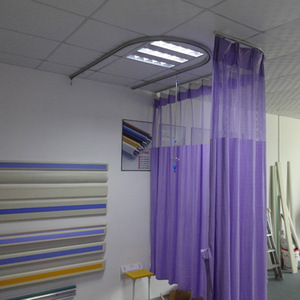 Hospital Medical <b>Curtain</b> Track L Shape Aluminum Alloy Infusion Ceiling Track For Ward Bed Partition - Product Image 3