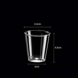 YS878 Gobelets jetables en plastique transparent pour compagnies aériennes, les plus vendus, fournis directement par l'usine, bon prix, gobelets à bière en plastique jetables pour compagnies aériennes - Product Image 5