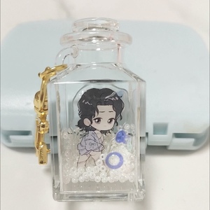 Vigreat venta al por mayor lindo Kawaii dibujos animados <span class=keywords><strong>Anime</strong></span> 3D acrílico coctelera llavero personalizado accesorio plástico botella de los deseos - Product Image 1