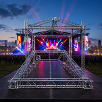 Precio de fábrica Nuevo truss de espiga para iluminación de escenario, plegable, negro, de metal y aluminio, para altavoces y sistemas line array, para iluminación de escenario DJ