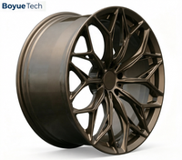 Rines Deportivos de Lujo de una Pieza, Forjados en Bronce Mate, Diseño Multirradio, PCD 5*108 5*112 5*114.3 5*115 5*120, Premium para Sedán y SUV