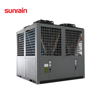 Sunrain 50KW 100KW 200KW 400KW dégivrage automatique avec communication MODBUS R410A chauffage refroidissement pompe à chaleur commerciale