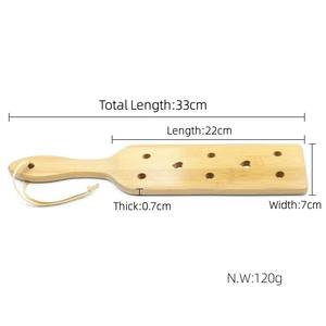 ไม้ตีตบไม้ไผ่สำหรับเล่นทางเพศน้ำหนักเบา13.4นิ้วและทนทานมากพร้อมพายไม้ผิวเรียบสำหรับผู้ใหญ่ - Product Image 5