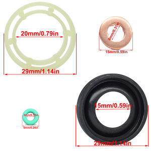 Kit de joints d'étanchéité pour injecteur de carburant pour MINI R56 VOLVO S80 CITROEN <span class=keywords><strong>207</strong></span> 307 FORD C-MAX <span class=keywords><strong>PEUGEOT</strong></span> C3 1.6 <span class=keywords><strong>DIESEL</strong></span> - Product Image 6