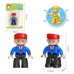 Ensemble de jouets de construction éducatifs en briques miniatures 3D pour enfants, en plastique ABS, version Q, poupées de dessin animé, modèle d'<span class=keywords><strong>action</strong></span> pour enfants - Product Image 6