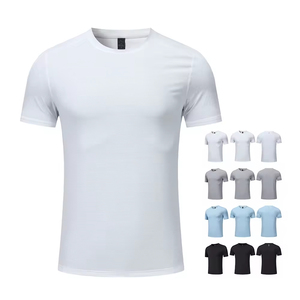 เสื้อยืดผู้ชายแบบแห้งเร็ว สีสันสดใสสำหรับฤดูร้อน ผลิตจากผ้าโพลีเอสเตอร์บริสุทธิ์ ระบายอากาศได้ดี ดีไซน์คอกลม เหมาะสำหรับออกกำลังกาย - Product Image 4