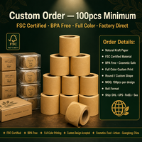Étiquettes adhésives en papier kraft enduit UV pour usage industriel, vente en gros d'usine, origine Guangdong, conception de logo personnalisée, commande en vrac de 100 pièces